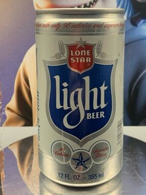 Vintage Beer Can Lone Star Light Beer Superior Flavor Pull Tab Empty Aluminum